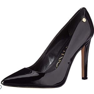 NWT Calvin Klein black patent stilettos